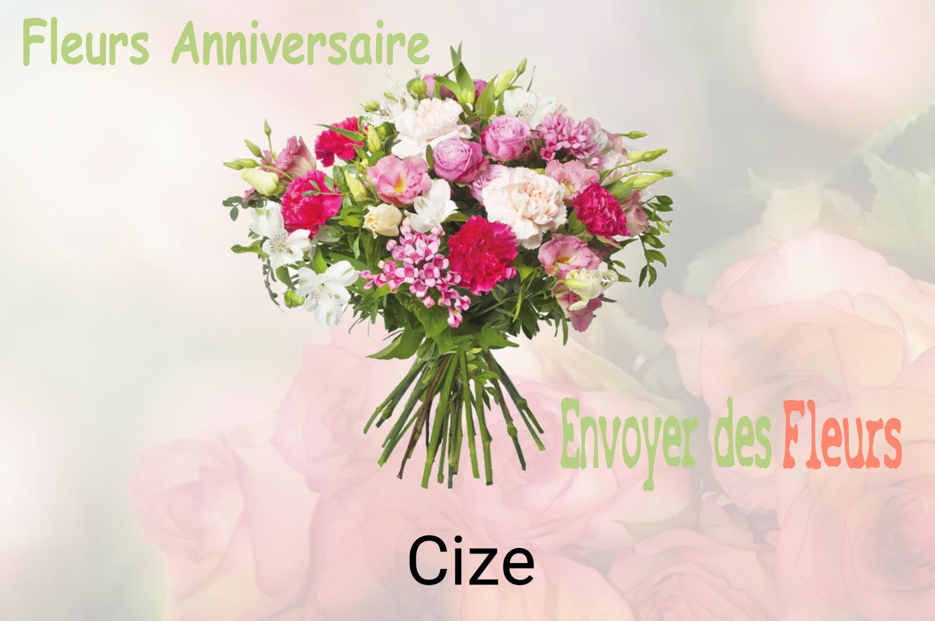 Bouquet de fleurs d’anniversaire livré à Cize